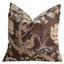 Hudson Tapestry Pillow – Chocolate & Blue