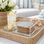 Hudson Rattan Coaster Set