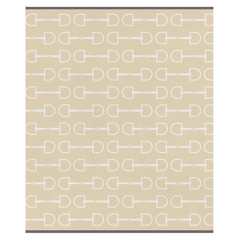 Snaffle Bit Lux Throw - Equestrian