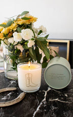 Cowboy Boot Soy Wax Candle - Shine