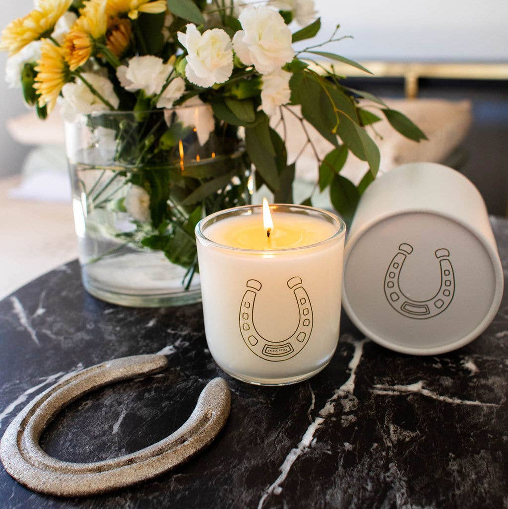 Horseshoe Soy Wax Candle - Lucky 