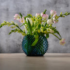 Hudson Hobnail Glass Vase – Midnight