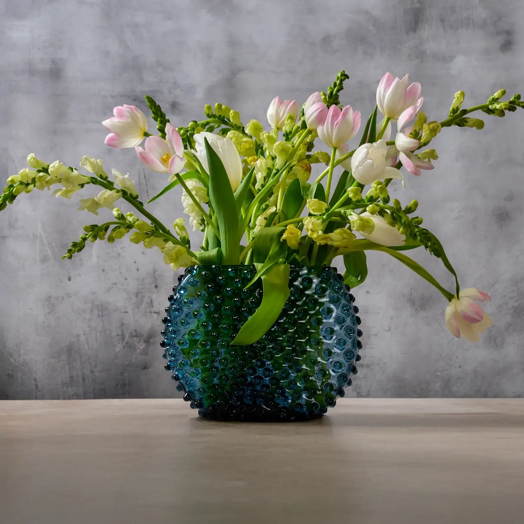 Hudson Hobnail Glass Vase – Midnight Main image