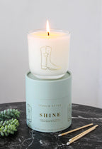 Cowboy Boot Soy Wax Candle - Shine