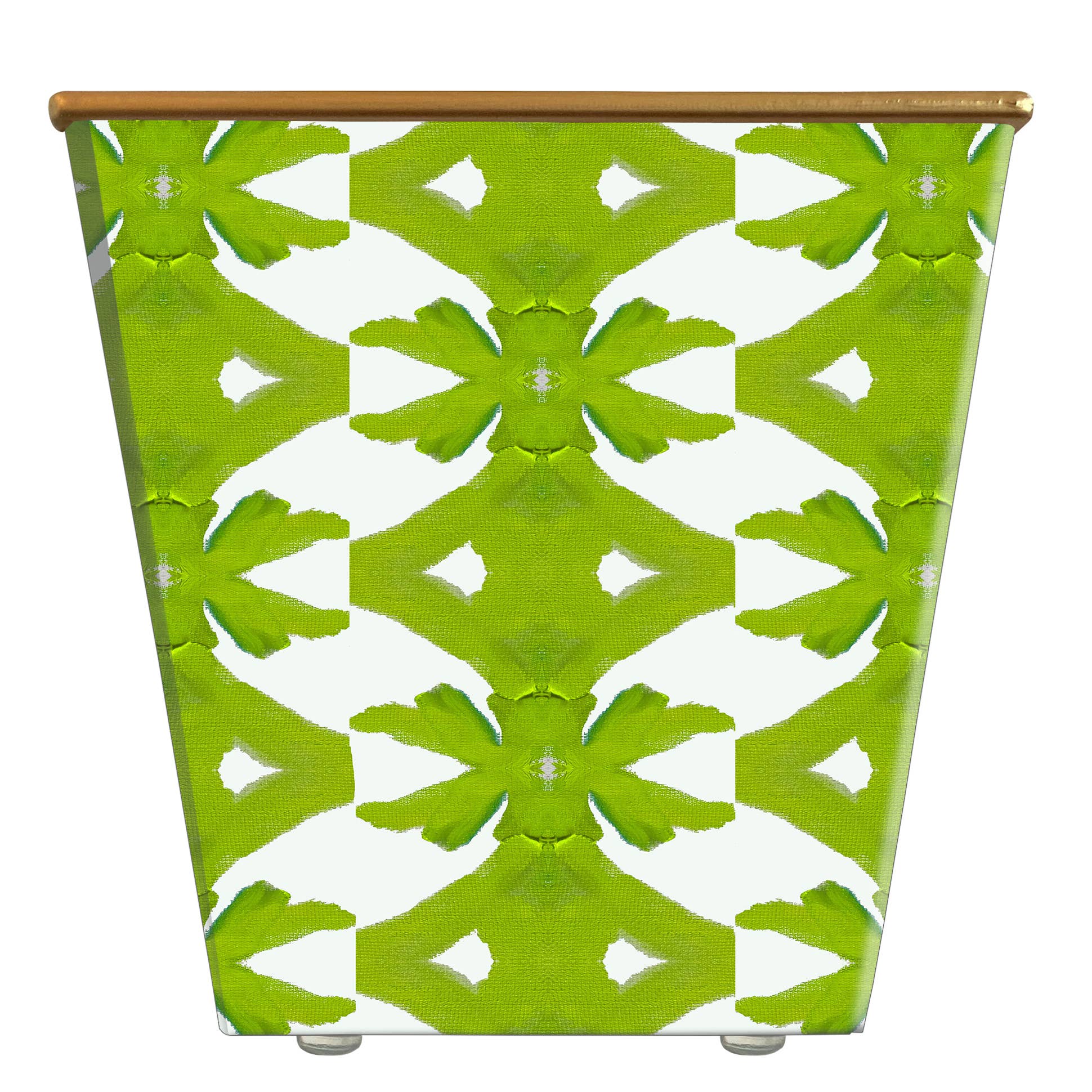 Hudson Cachepot – Palm Geometric - Green Large