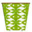 Hudson Cachepot – Palm Geometric - Green Large
