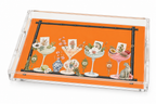 Mahjong & Martinis Acrylic Tray