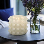 Supersized Candle & Reusable Vessel - Ivory Glass After Hours Bubble, 102 Oz