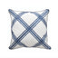 Navy & White Rope Lattice Indoor/Outdoor Throw Pillow