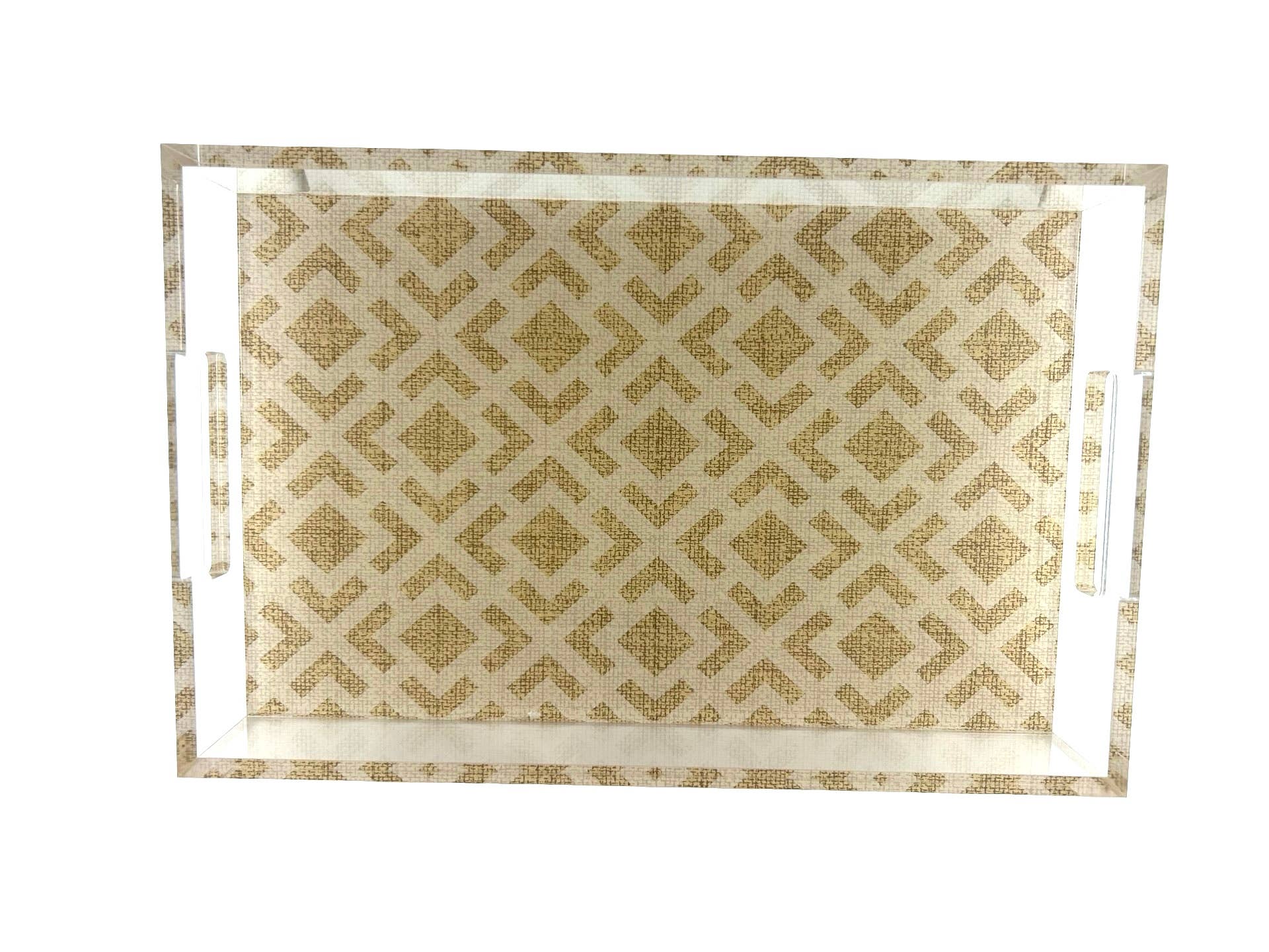 Hudson Woven Acrylic Decorative Tray