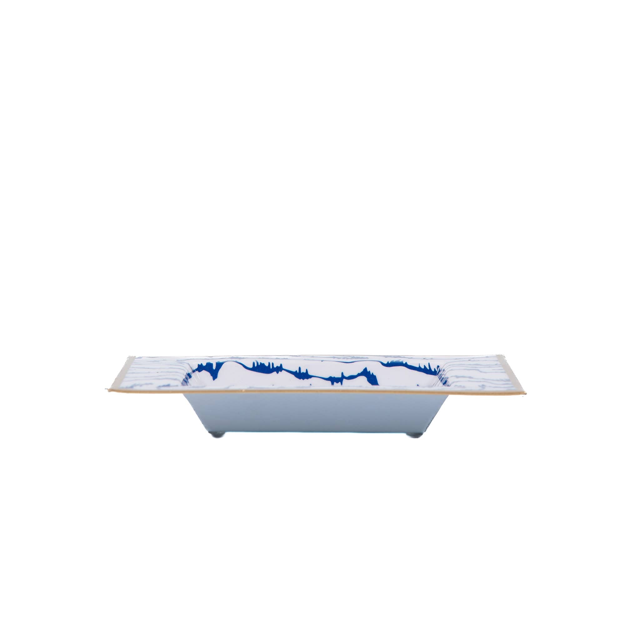 Hudson Enameled Trinket Tray - Cobalt Heatwave