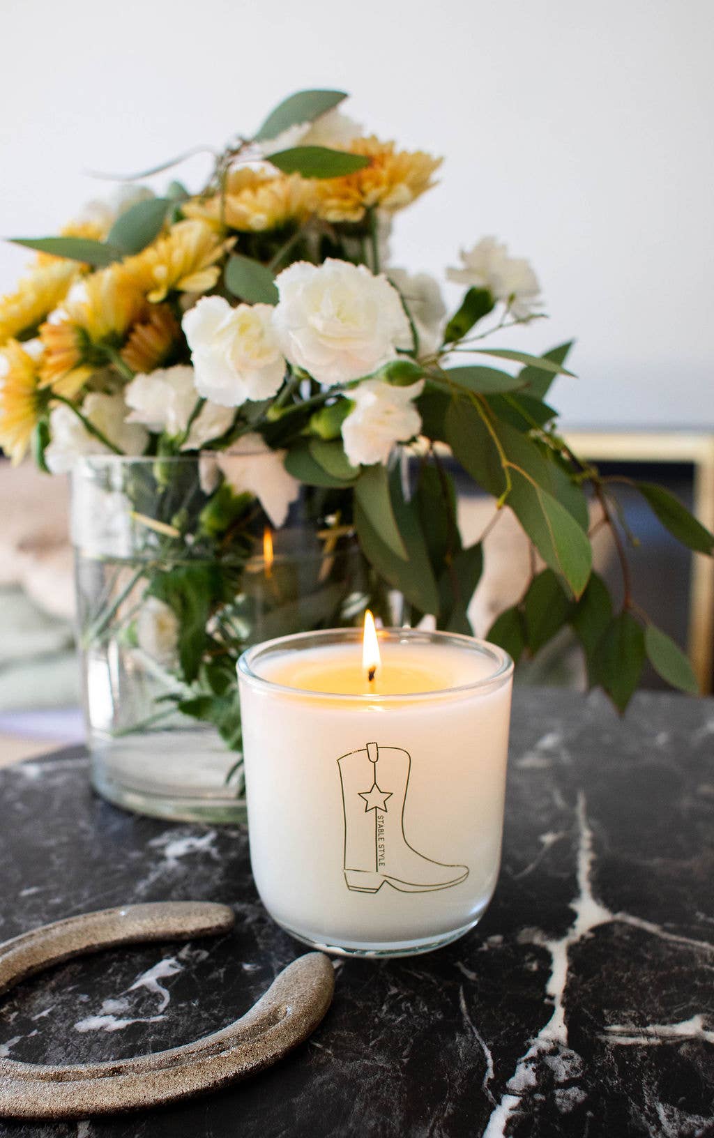 Cowboy Boot Soy Wax Candle - Shine