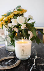 Cowboy Boot Soy Wax Candle - Shine
