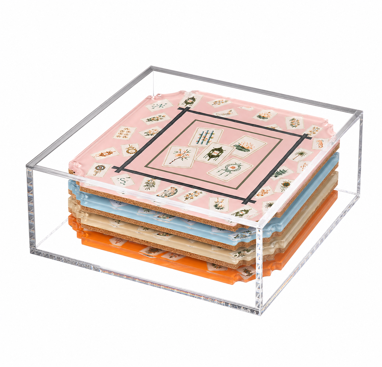 Hudson Mahjong Boxed Coaster Set