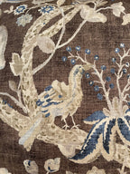 Hudson Tapestry Pillow – Chocolate & Blue