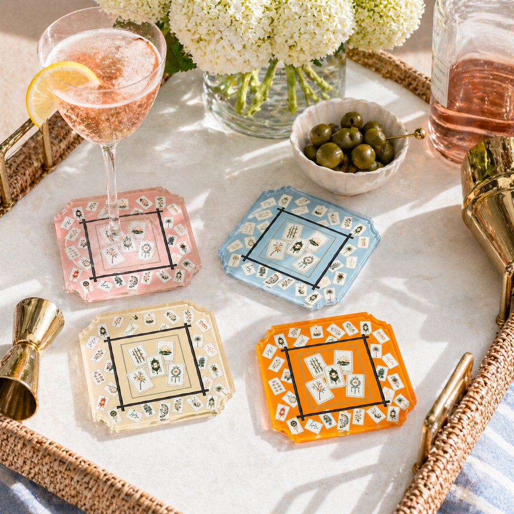 Hudson Mahjong Boxed Coaster Set