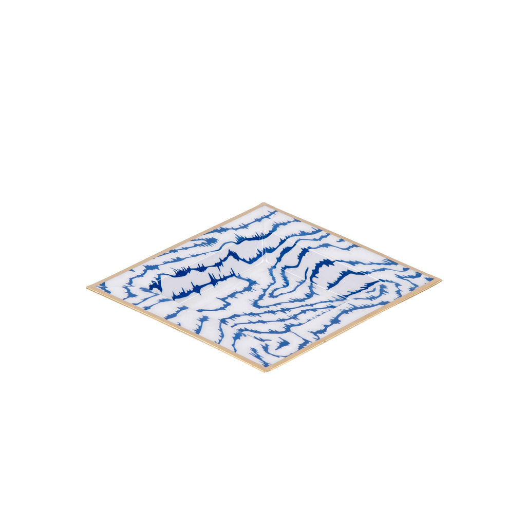 Hudson Enameled Trinket Tray - Cobalt Heatwave