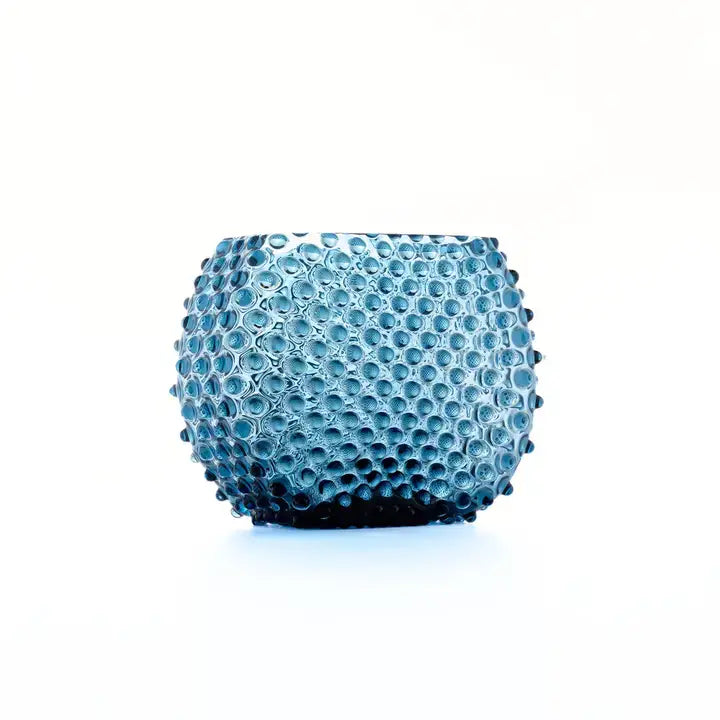 Hudson Hobnail Glass Vase – Midnight