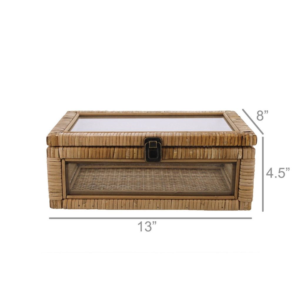 Cayman Rattan Display Case