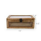 Cayman Rattan Display Case