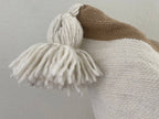 Hudson Striped Tassel Pillow – Natural