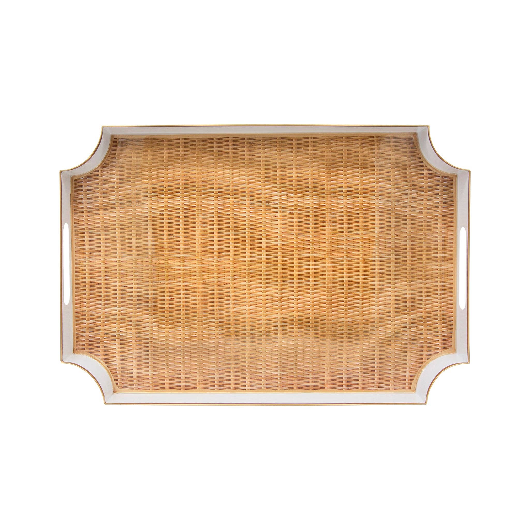 Hudson Scalloped Cane Tray Main image