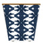 Hudson Cachepot – Palm Geometric - Navy Medium Size