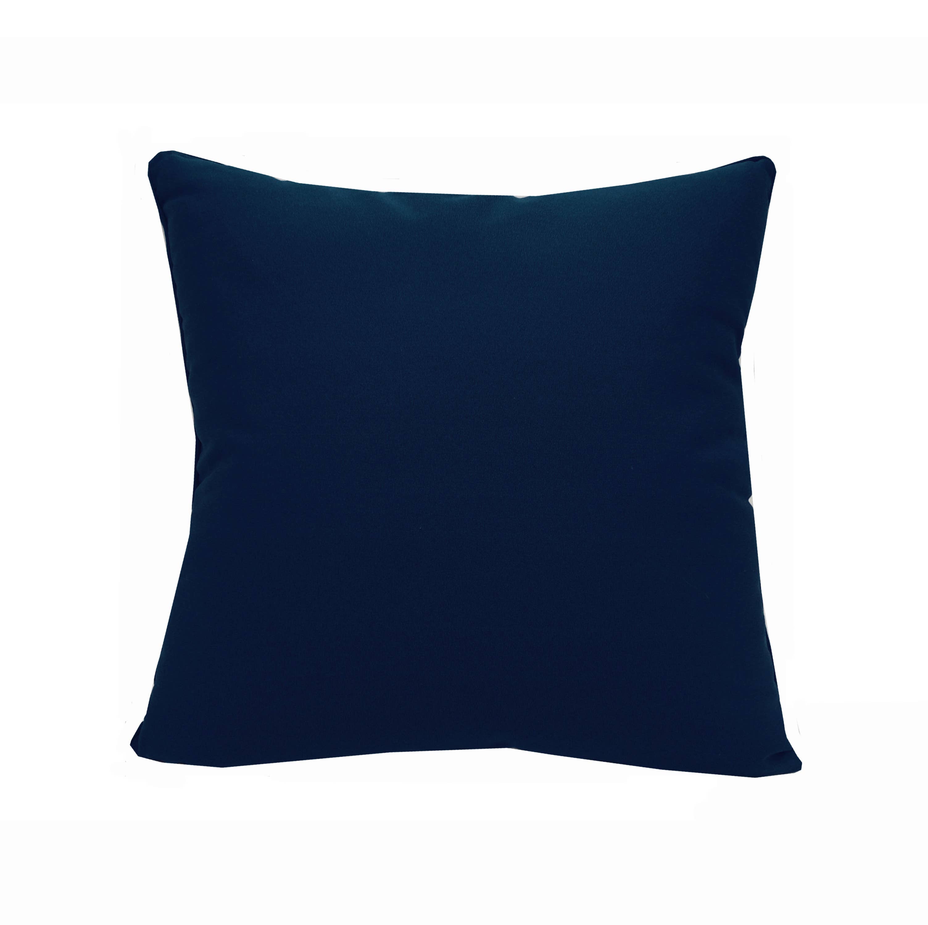 Navy & White Rope Lattice Indoor/Outdoor Throw Pillow